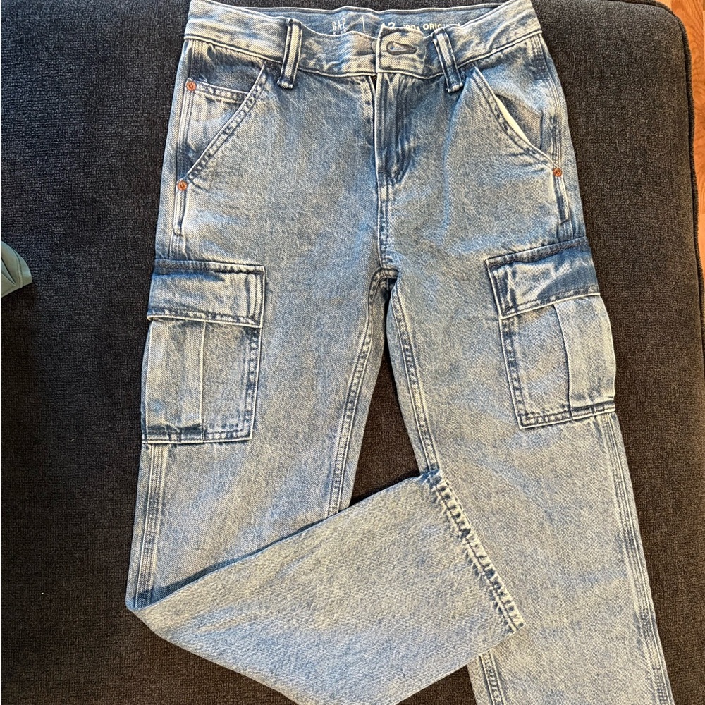 Boys Gap Blue Cargo Jeans